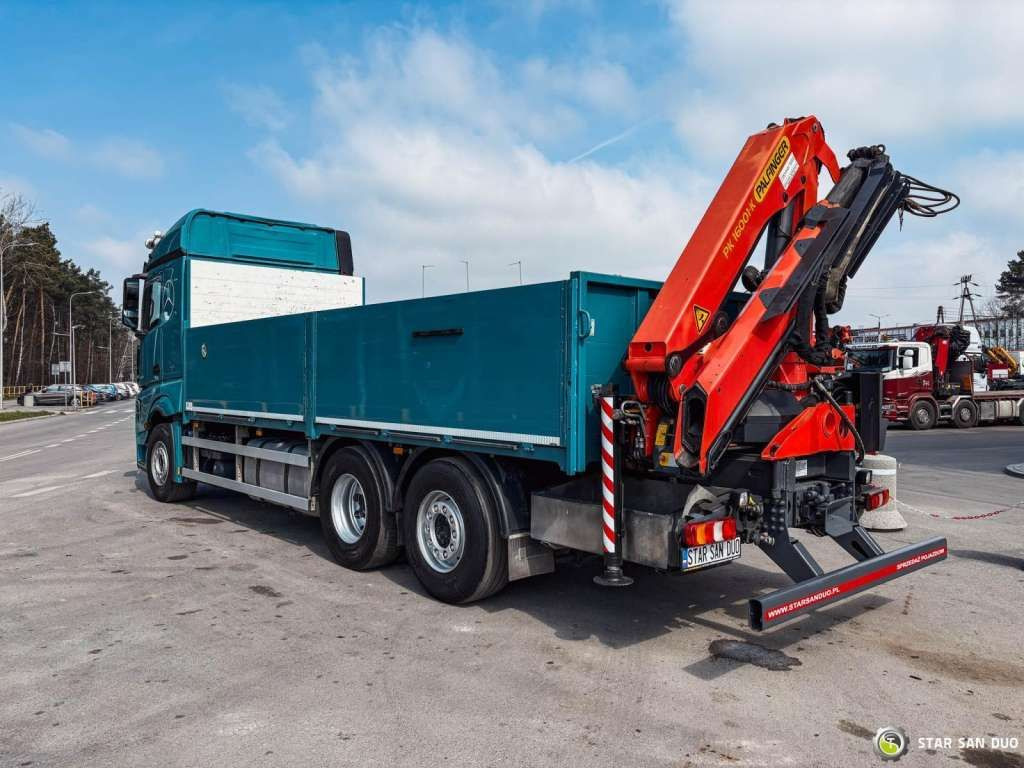 Camión grúa, Camión caja abierta Mercedes-Benz  ACTROS 2545 6x2 Palfinger PK 16001 HDS Crane Mercedes-Benz  ACTROS 2545 6x2 Palfinger PK 16001 HDS Crane: foto 10