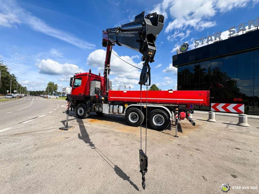 Mercedes-Benz AROCS 3345 6x6 HMF 3220 Winch Crane tipper - Camión grúa: foto 4 Mercedes-Benz AROCS 3345 6x6 HMF 3220 Winch Crane tipper - Camión grúa: foto 4