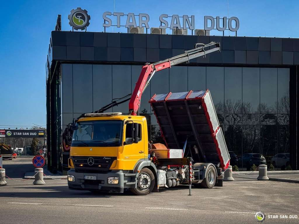 Mercedes-Benz AXOR 1824 4x2 HMF 975 HDS Crane Rotator Kipper Mercedes-Benz AXOR 1824 4x2 HMF 975 HDS Crane Rotator Kipper - Camión volquete: foto 1 Mercedes-Benz AXOR 1824 4x2 HMF 975 HDS Crane Rotator Kipper Mercedes-Benz AXOR 1824 4x2 HMF 975 HDS Crane Rotator Kipper - Camión volquete: foto 1