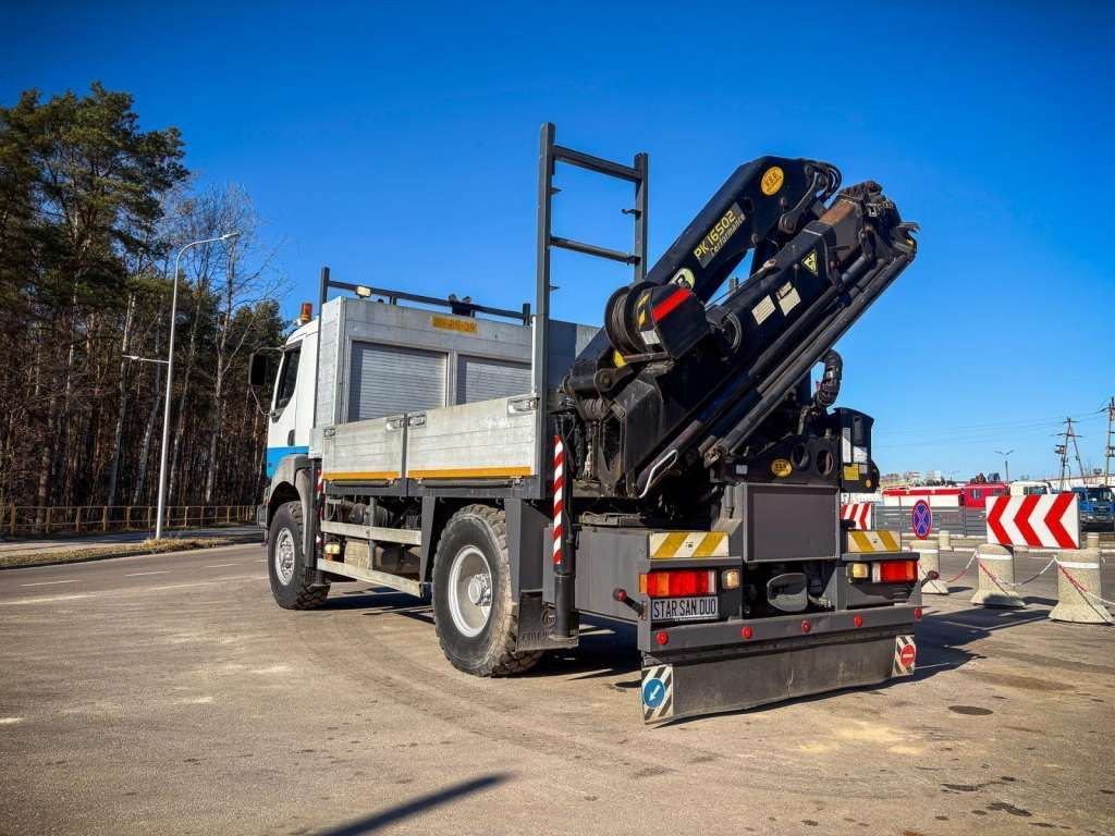 Camión grúa, Camión caja abierta nuevo Renault  KERAX 270 4x4 PALFINGER PK 16502 CRANE WINCH: foto 9
