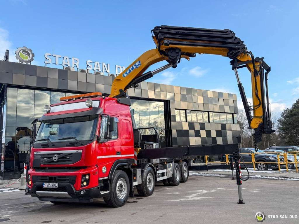 Volvo FMX 500 8x2 Effer 585 Fly Jib Winch Crane Kran Volvo FMX 500 8x2 Effer 585 Fly Jib Winch Crane Kran - Camión grúa, Camión caja abierta: foto 3 Volvo FMX 500 8x2 Effer 585 Fly Jib Winch Crane Kran Volvo FMX 500 8x2 Effer 585 Fly Jib Winch Crane Kran - Camión grúa, Camión caja abierta: foto 3