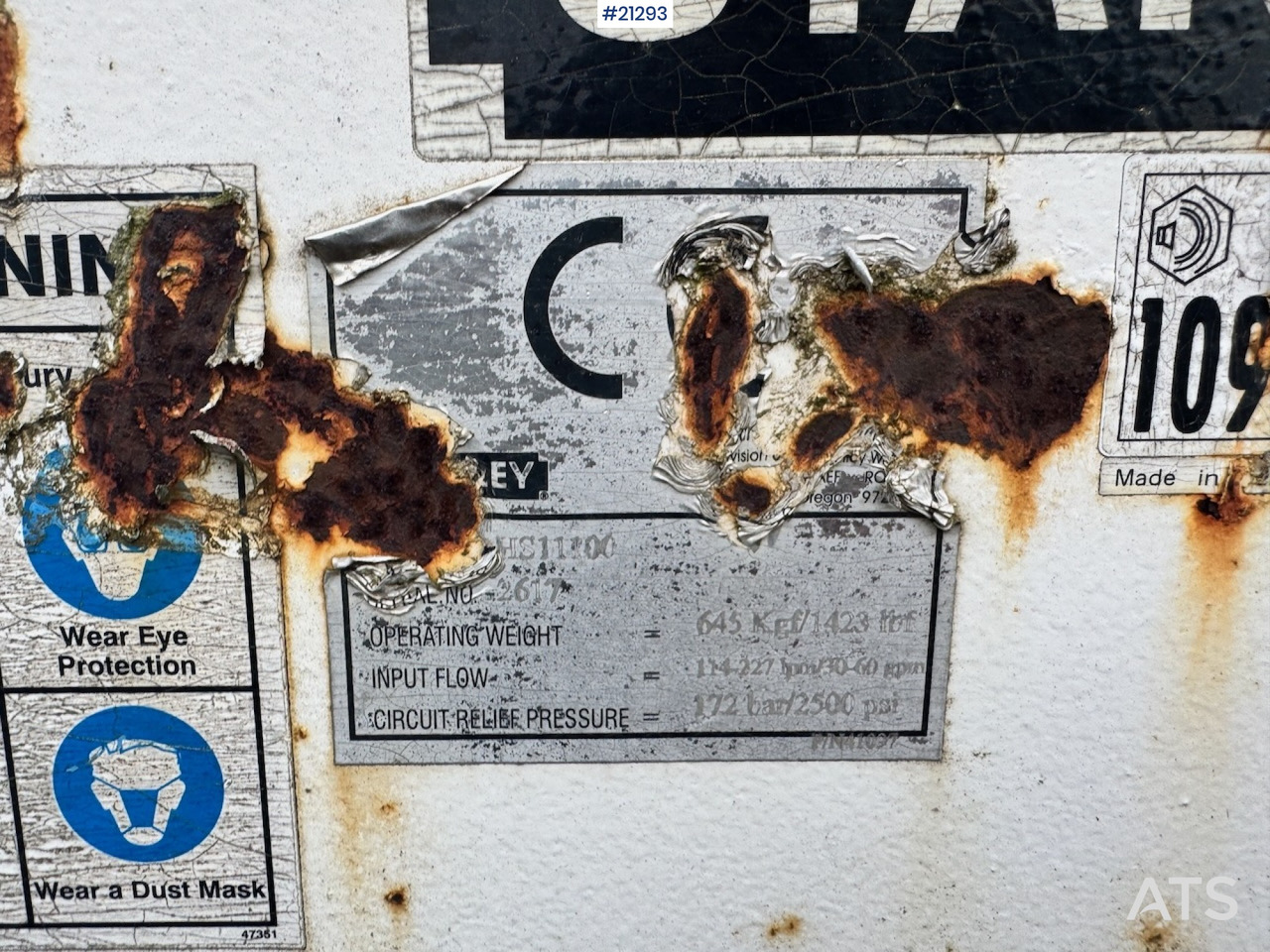 Stanley HS11000 - Implemento para Excavadora: foto 4 Stanley HS11000 - Implemento para Excavadora: foto 4