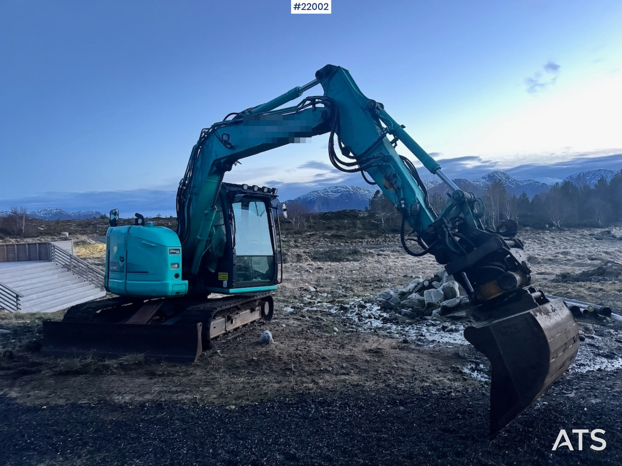 Kobelco 2016 Kobelco SK75SR Beltegraver m/ Rototilt og Pusseskuffe. - Excavadora: foto 1 Kobelco 2016 Kobelco SK75SR Beltegraver m/ Rototilt og Pusseskuffe. - Excavadora: foto 1
