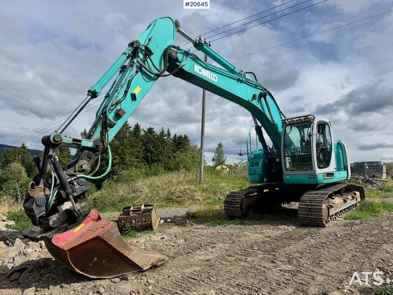 Kobelco SK235SR Beltegraver m/ Rototilt og Pusseskuffe. - Excavadora de cadenas: foto 1 Kobelco SK235SR Beltegraver m/ Rototilt og Pusseskuffe. - Excavadora de cadenas: foto 1