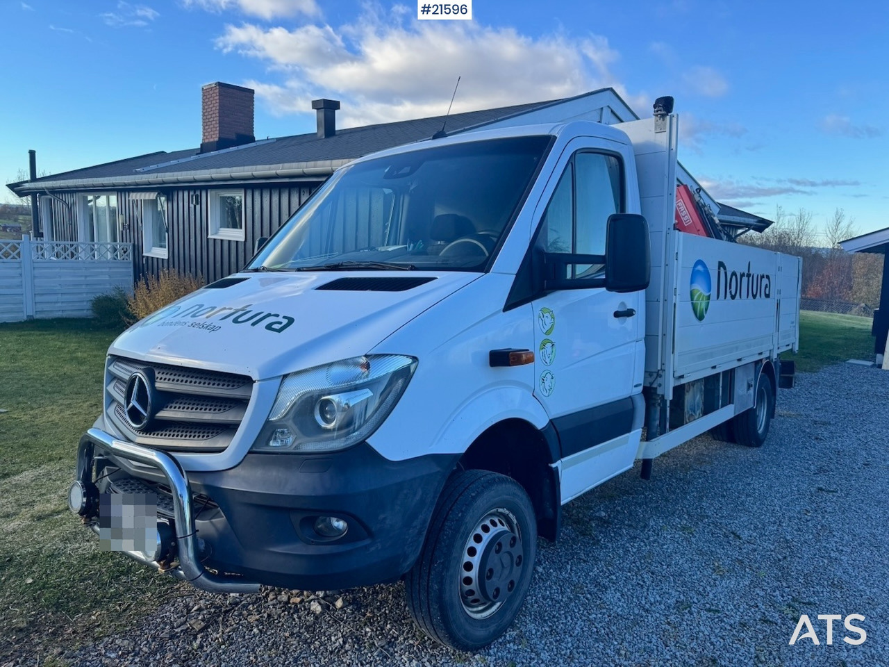 Mercedes-Benz Sprinter 519 4x4 nødslaktbil med vinsj og bakmontert Fassi kran - Furgón: foto 1 Mercedes-Benz Sprinter 519 4x4 nødslaktbil med vinsj og bakmontert Fassi kran - Furgón: foto 1