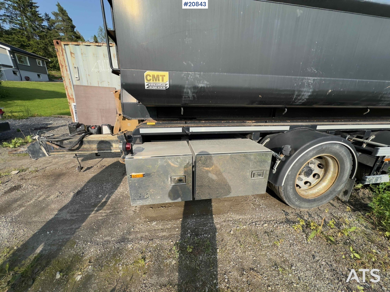 Remolque multilift/ Portacontenedores de cadenas NOR SLEP 2 akslet krokhenger med tipp: foto 7