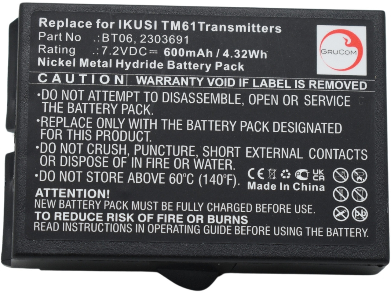 Compatible battery Ikusi 2303691, BT06 - Acumulador para Grúa para camión: foto 5 Compatible battery Ikusi 2303691, BT06 - Acumulador para Grúa para camión: foto 5