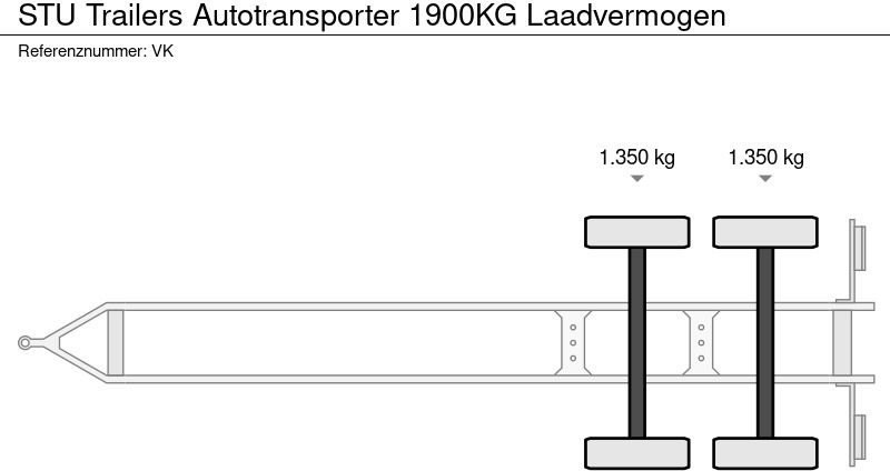 STU Trailers Autotransporter 1900KG Laadvermogen - Remolque portavehículos: foto 5 STU Trailers Autotransporter 1900KG Laadvermogen - Remolque portavehículos: foto 5