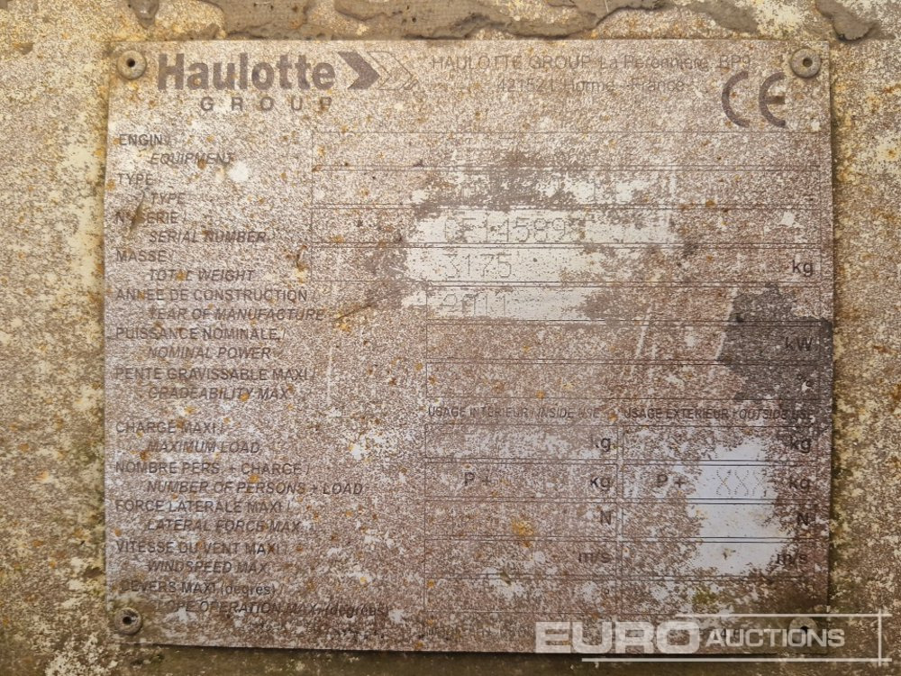 Plataforma elevadora 2011 Haulotte Compact 14: foto 20