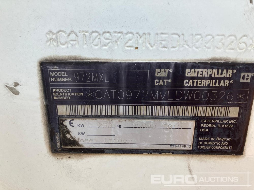 2015 CAT 972M XE - Cargadora de ruedas: foto 5 2015 CAT 972M XE - Cargadora de ruedas: foto 5