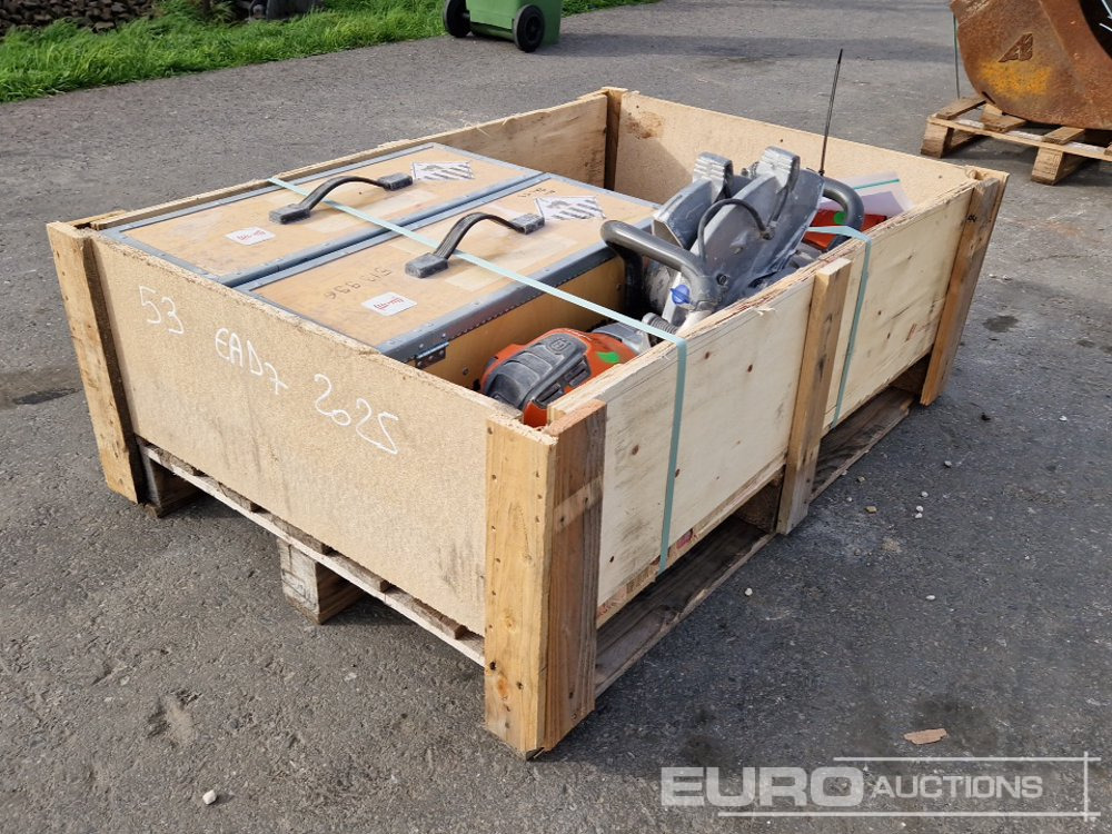 Pallet of Husqvarna Quickcut Saws, Battery Power Kit - Construcción de carreteras: foto 3 Pallet of Husqvarna Quickcut Saws, Battery Power Kit - Construcción de carreteras: foto 3