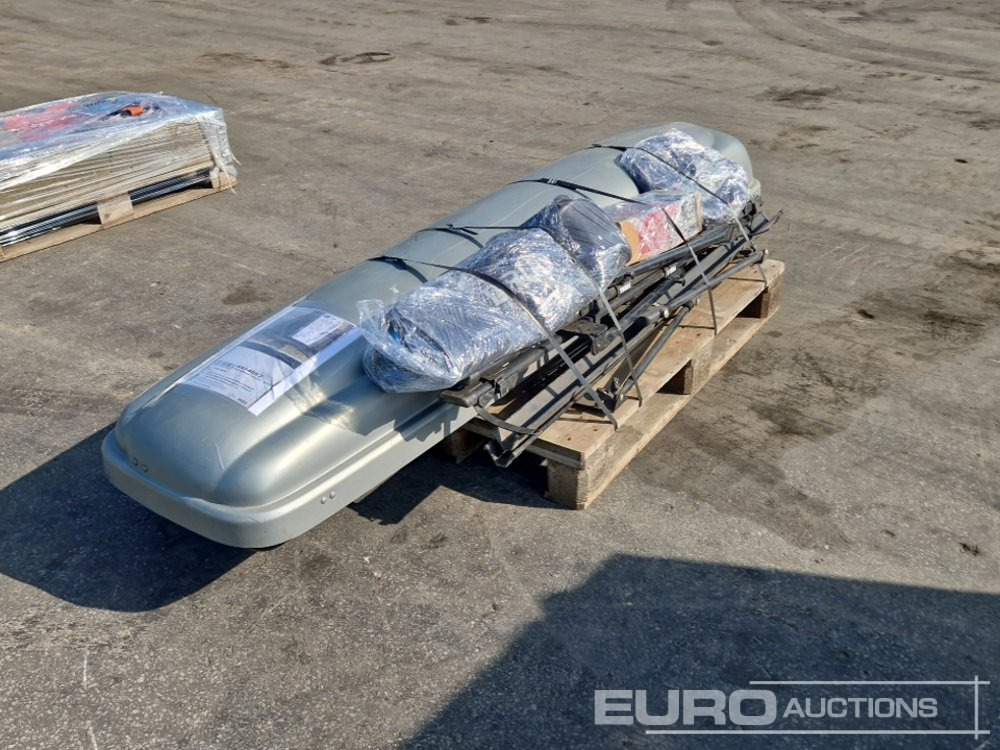 Pallet of Rooftop Box, Bike Carrier, Snowchains - Equipo de construcción: foto 1 Pallet of Rooftop Box, Bike Carrier, Snowchains - Equipo de construcción: foto 1