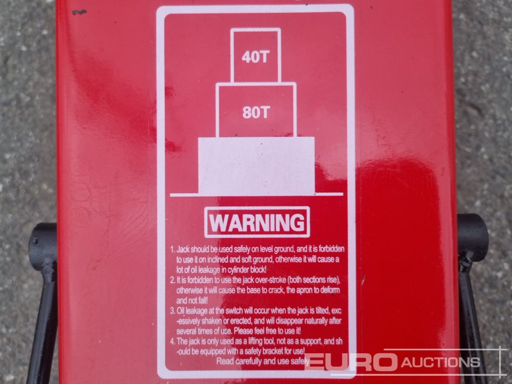 Unused 80 Ton Pneumatic Pit Jack - Equipo de taller: foto 5 Unused 80 Ton Pneumatic Pit Jack - Equipo de taller: foto 5