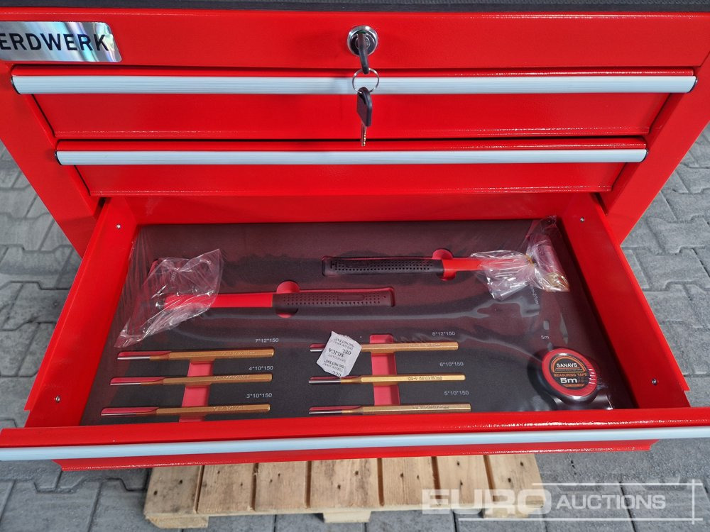 Equipo de taller Unused ERDWERK ER7 Tool Cabinet, 7 Drawers, including Tools: foto 7