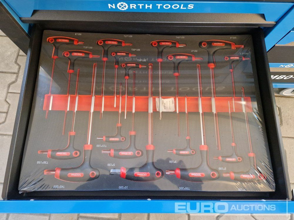 Equipo de taller Unused NORTH-TOOL JUMBO-PRO 12 Drawer Tool Cabinet,  Professional Tools: foto 10