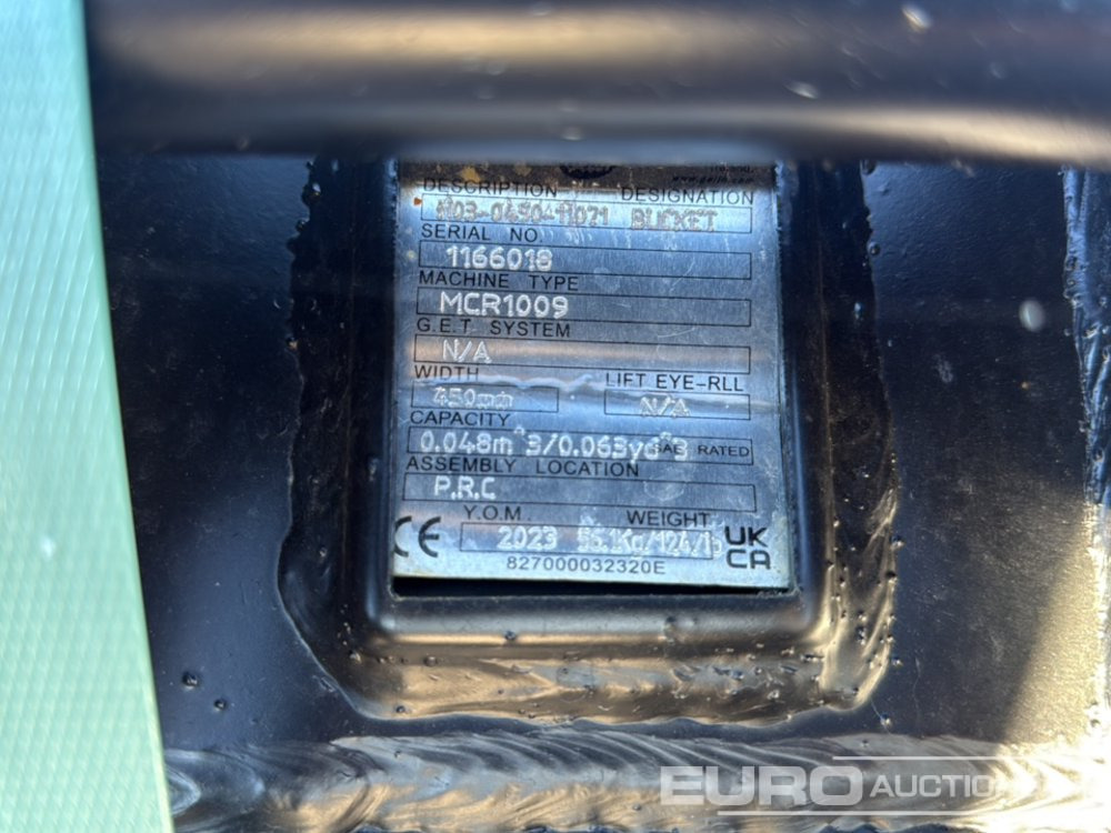 Geith Digging Bucket H03-0450-11071 to suit MCR1009 (S/Ns 1166019,1166018) (2 of) - Cazo: foto 5 Geith Digging Bucket H03-0450-11071 to suit MCR1009 (S/Ns 1166019,1166018) (2 of) - Cazo: foto 5