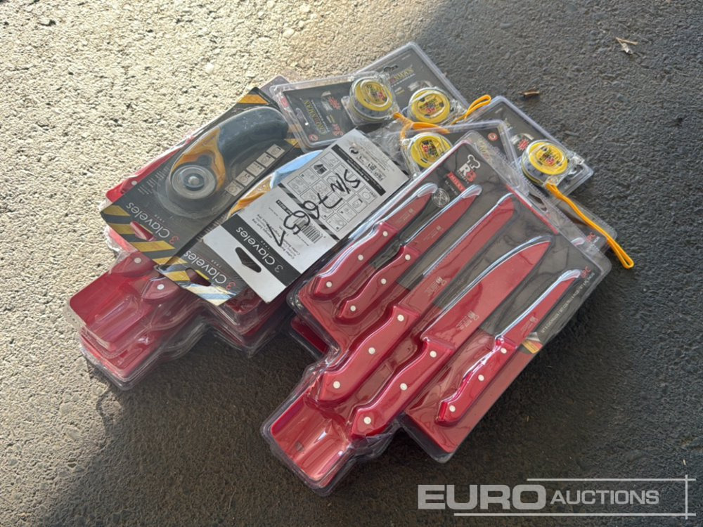 Set of 3m Steal Measuring Tape (4 of), Rotary Cutter (4 of), 6pcs Knife Set (4 of) - Equipo de construcción: foto 4 Set of 3m Steal Measuring Tape (4 of), Rotary Cutter (4 of), 6pcs Knife Set (4 of) - Equipo de construcción: foto 4