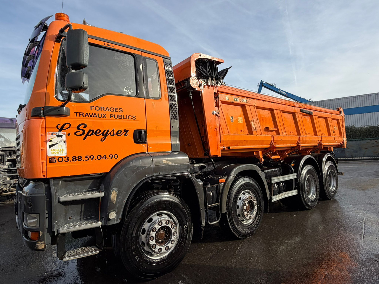 Camion benne arrière MAN avec benne Meiller BC-823-PC - Camión volquete: foto 4 Camion benne arrière MAN avec benne Meiller BC-823-PC - Camión volquete: foto 4