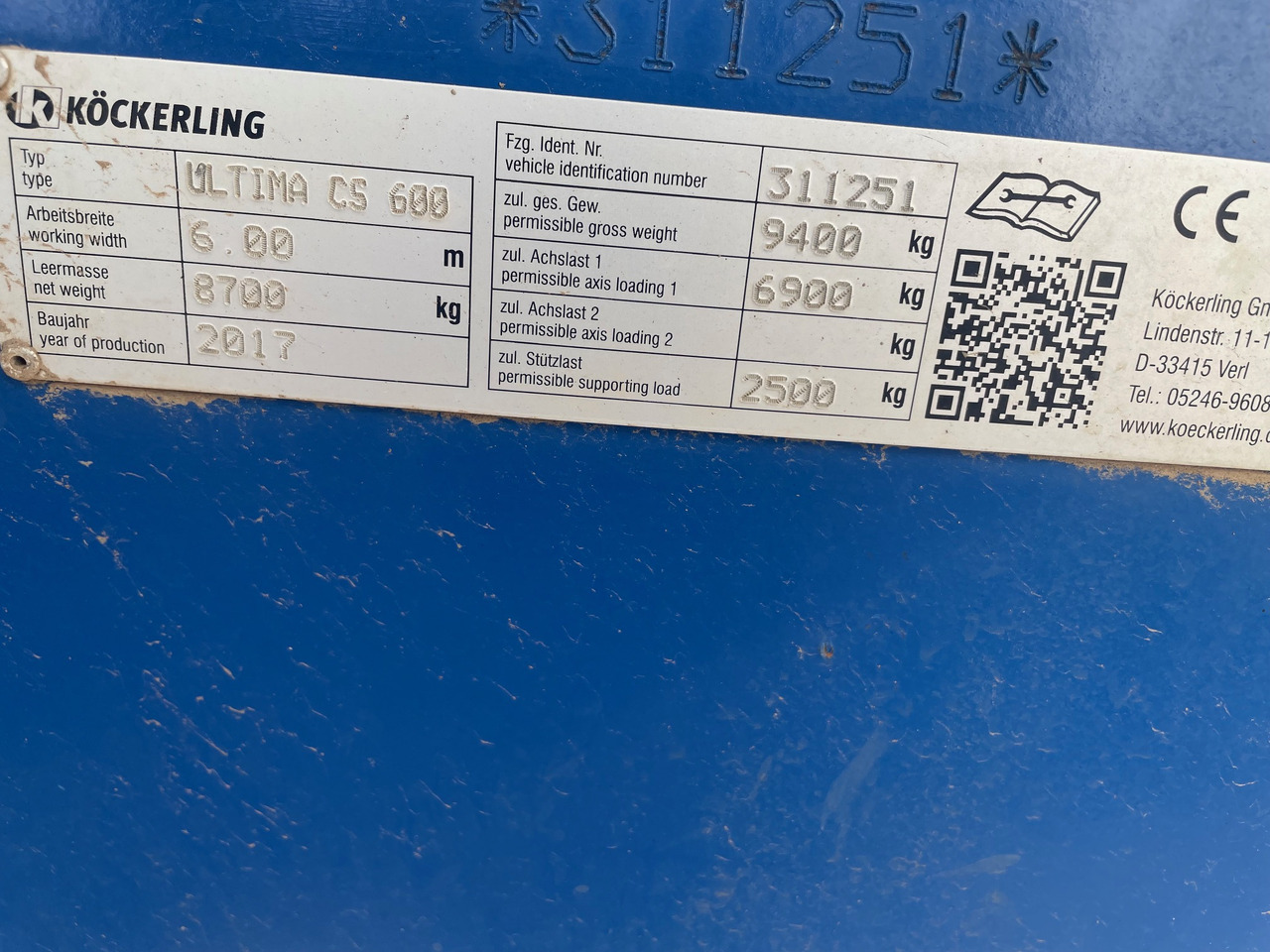 Köckerling Ultima CS 600 - Sembradora: foto 2 Köckerling Ultima CS 600 - Sembradora: foto 2