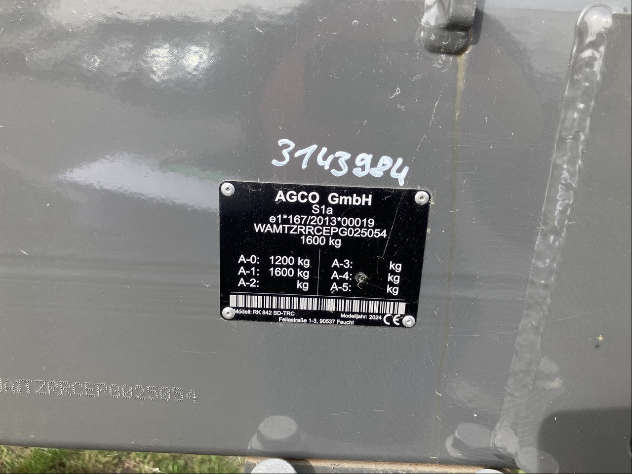 Massey Ferguson RK 842 SD-TRC - Henificadora: foto 2 Massey Ferguson RK 842 SD-TRC - Henificadora: foto 2