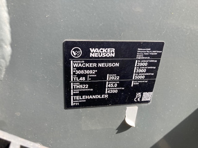 Wacker Neuson TH 522 - Manipulador telescópico: foto 2 Wacker Neuson TH 522 - Manipulador telescópico: foto 2