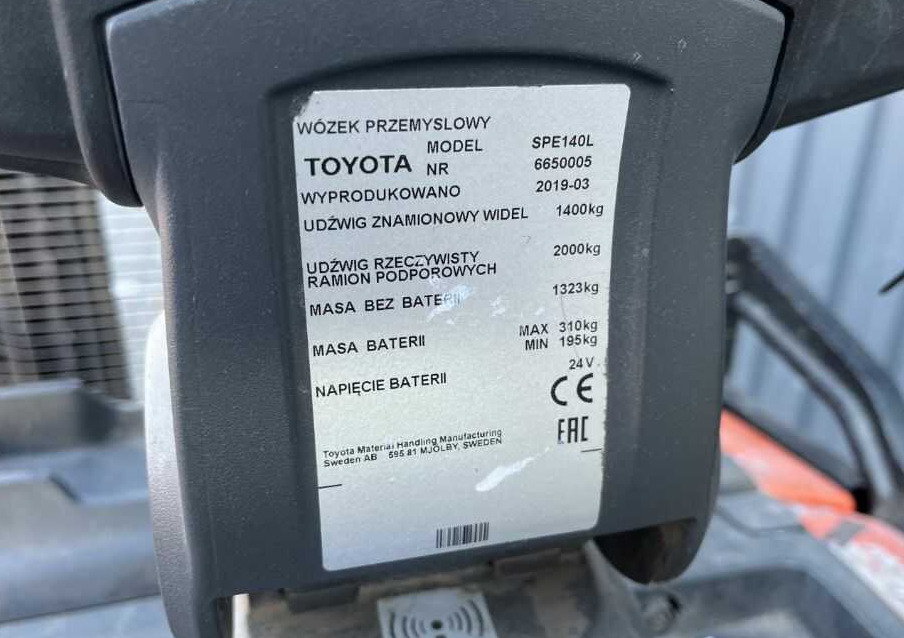 BT SPE140L - Apilador: foto 4 BT SPE140L - Apilador: foto 4