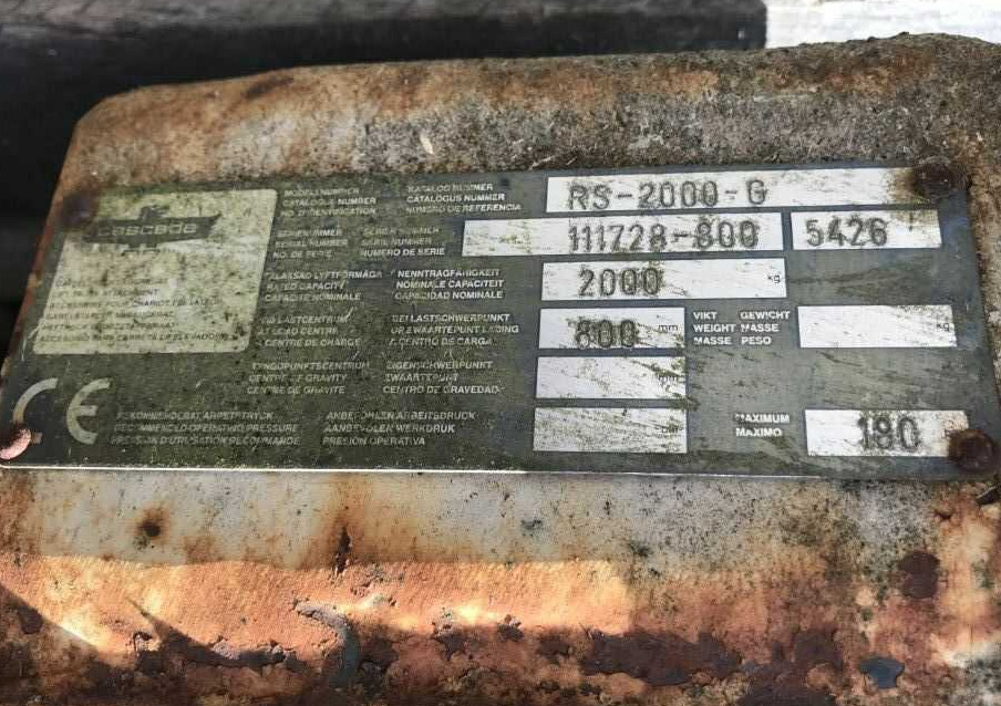 Cascade RS-2000-G - Pinza para Carretilla elevadora: foto 2 Cascade RS-2000-G - Pinza para Carretilla elevadora: foto 2