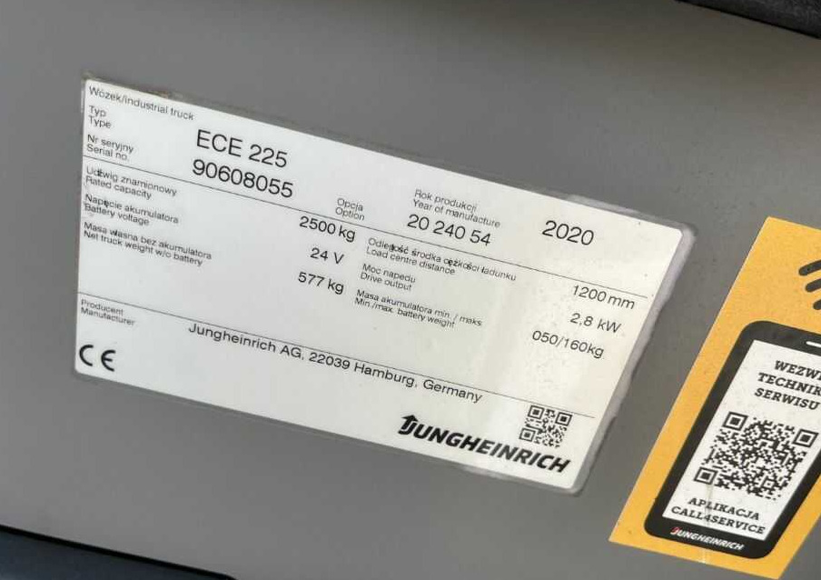Jungheinrich ECE225 - Recoge pedidos: foto 4 Jungheinrich ECE225 - Recoge pedidos: foto 4