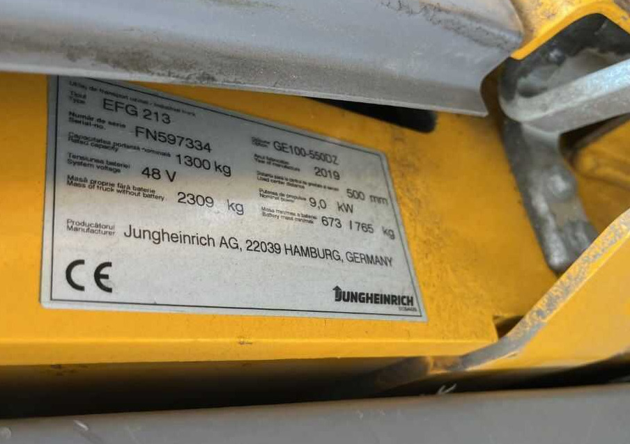 Jungheinrich EFG213 - Carretilla elevadora eléctrica: foto 4 Jungheinrich EFG213 - Carretilla elevadora eléctrica: foto 4