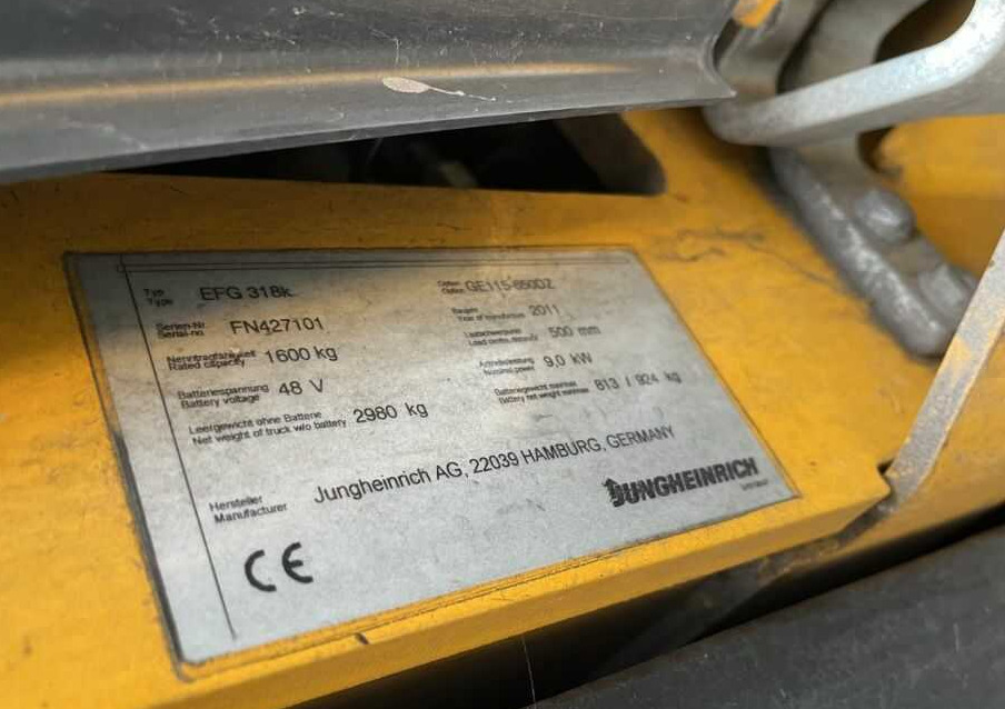 Jungheinrich EFG318k - Carretilla elevadora eléctrica: foto 4 Jungheinrich EFG318k - Carretilla elevadora eléctrica: foto 4