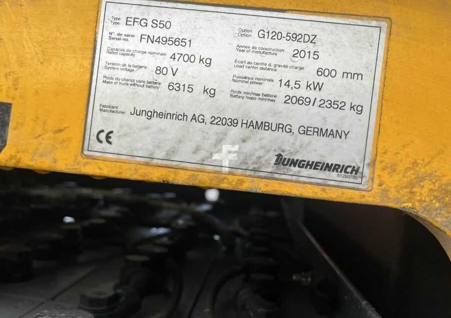 Jungheinrich EFGS50 - Carretilla elevadora eléctrica: foto 4 Jungheinrich EFGS50 - Carretilla elevadora eléctrica: foto 4