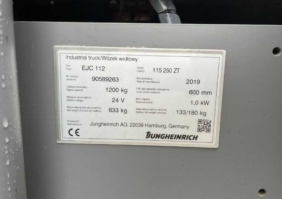 Jungheinrich EJC112 - Apilador: foto 4 Jungheinrich EJC112 - Apilador: foto 4