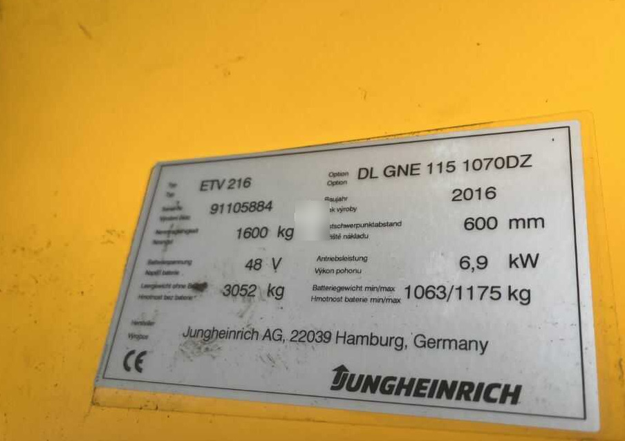 Jungheinrich ETV216 - Retráctil: foto 4 Jungheinrich ETV216 - Retráctil: foto 4