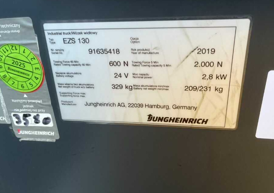 Jungheinrich EZS130 - Remolcadora: foto 4 Jungheinrich EZS130 - Remolcadora: foto 4