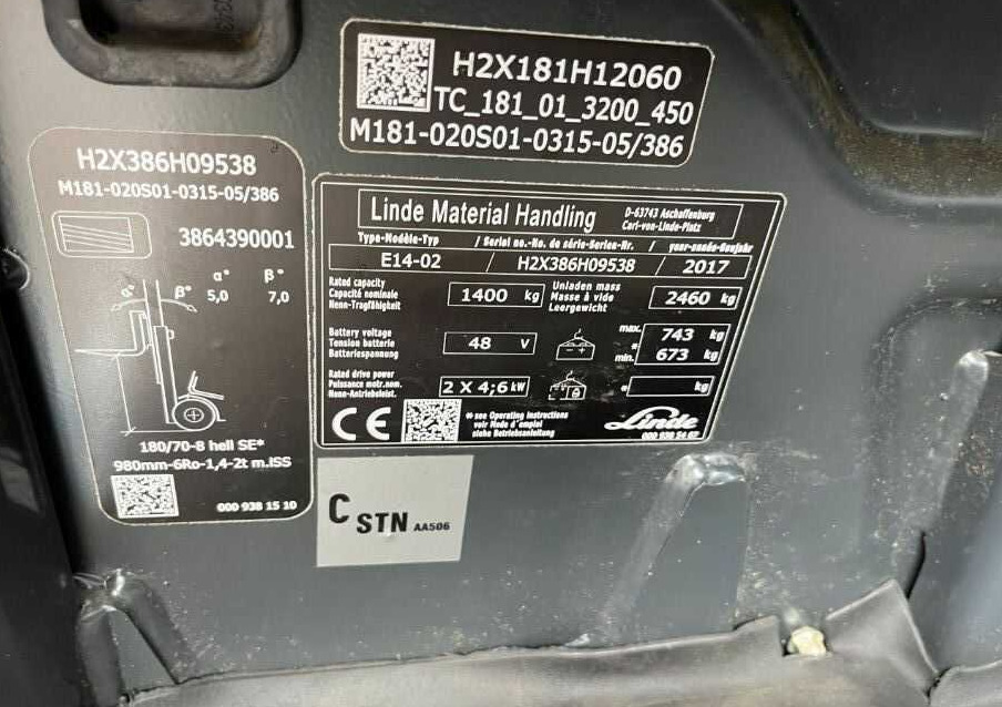 Linde E14-02 - Carretilla elevadora eléctrica: foto 4 Linde E14-02 - Carretilla elevadora eléctrica: foto 4