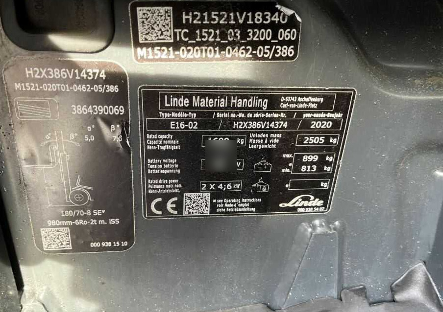 Linde E16-02 - Carretilla elevadora eléctrica: foto 4 Linde E16-02 - Carretilla elevadora eléctrica: foto 4