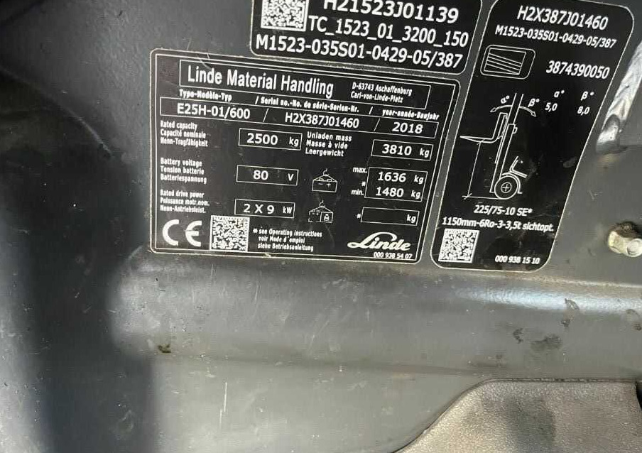 Linde E25H-01/600 - Carretilla elevadora eléctrica: foto 4 Linde E25H-01/600 - Carretilla elevadora eléctrica: foto 4