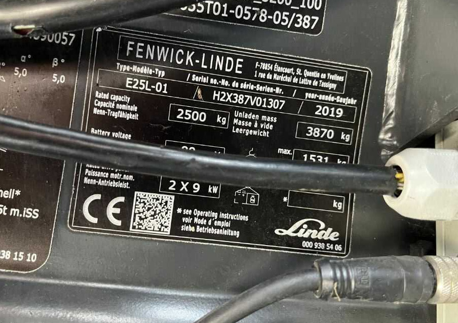 Linde E25L-02 - Carretilla elevadora eléctrica: foto 4 Linde E25L-02 - Carretilla elevadora eléctrica: foto 4