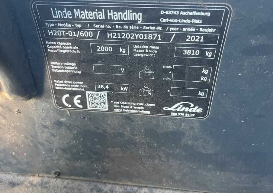 Linde H20T-01/600 - Carretilla elevadora de gas: foto 4 Linde H20T-01/600 - Carretilla elevadora de gas: foto 4