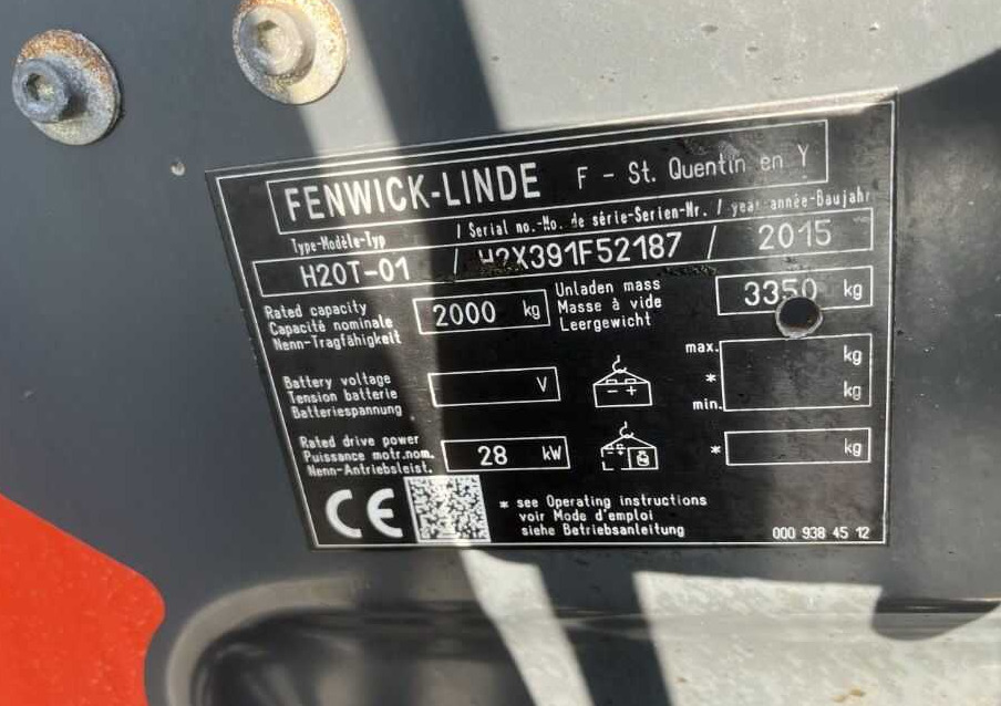 Linde H20T-01 - Carretilla elevadora de gas: foto 4 Linde H20T-01 - Carretilla elevadora de gas: foto 4