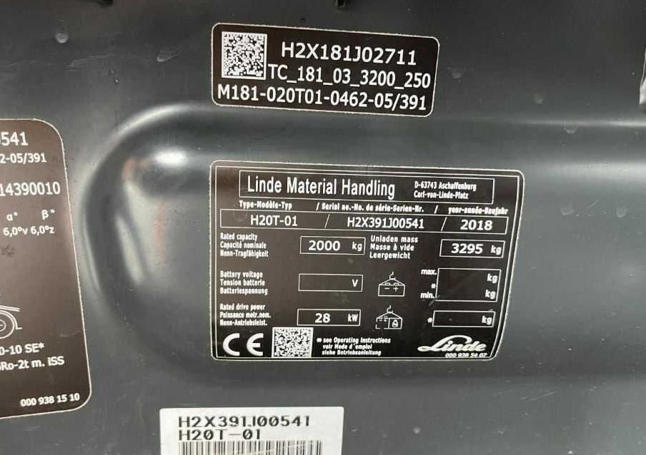Linde H20T-01 - Carretilla elevadora de gas: foto 4 Linde H20T-01 - Carretilla elevadora de gas: foto 4