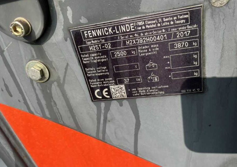 Linde H25T-02 - Carretilla elevadora de gas: foto 4 Linde H25T-02 - Carretilla elevadora de gas: foto 4
