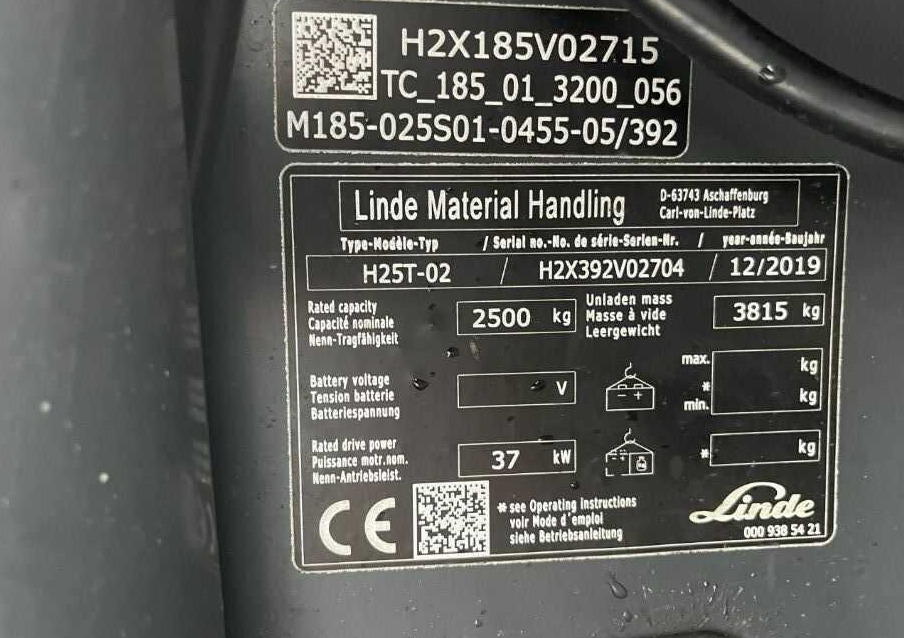 Linde H25T-02 - Carretilla elevadora de gas: foto 4 Linde H25T-02 - Carretilla elevadora de gas: foto 4