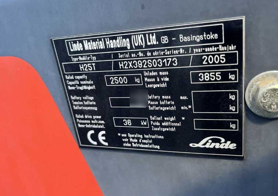 Linde H25T - Carretilla elevadora de gas: foto 4 Linde H25T - Carretilla elevadora de gas: foto 4
