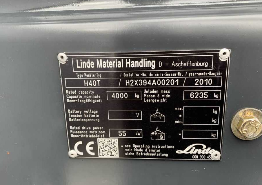 Linde H40T - Carretilla elevadora de gas: foto 1 Linde H40T - Carretilla elevadora de gas: foto 1