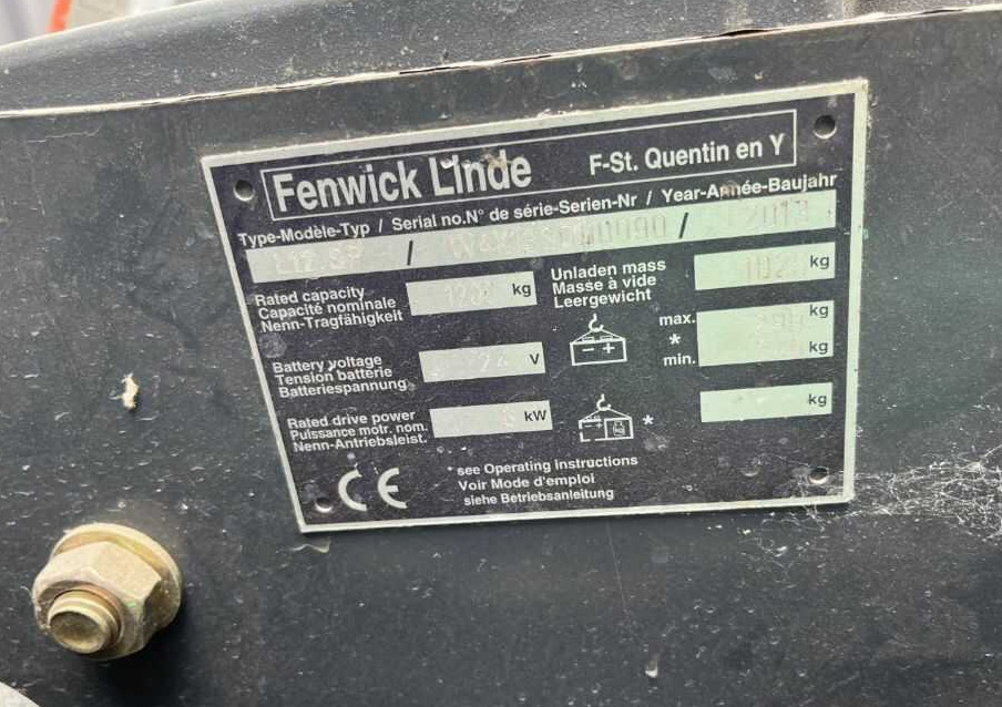 Linde L12SP - Apilador: foto 4 Linde L12SP - Apilador: foto 4