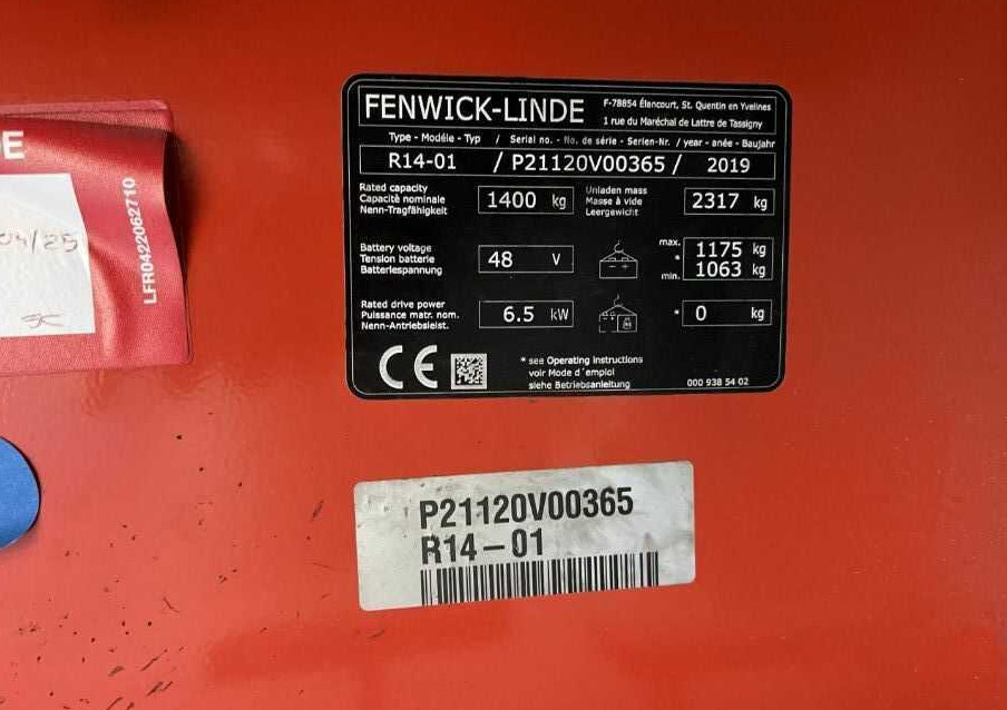 Linde R14-01 - Retráctil: foto 4 Linde R14-01 - Retráctil: foto 4