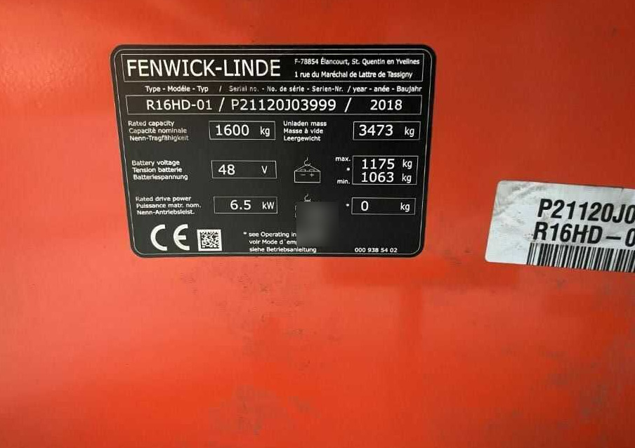 Linde R16HD-01 - Retráctil: foto 4 Linde R16HD-01 - Retráctil: foto 4