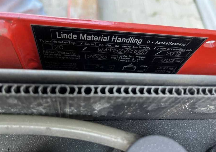 Linde T20 - Transpaleta: foto 5 Linde T20 - Transpaleta: foto 5