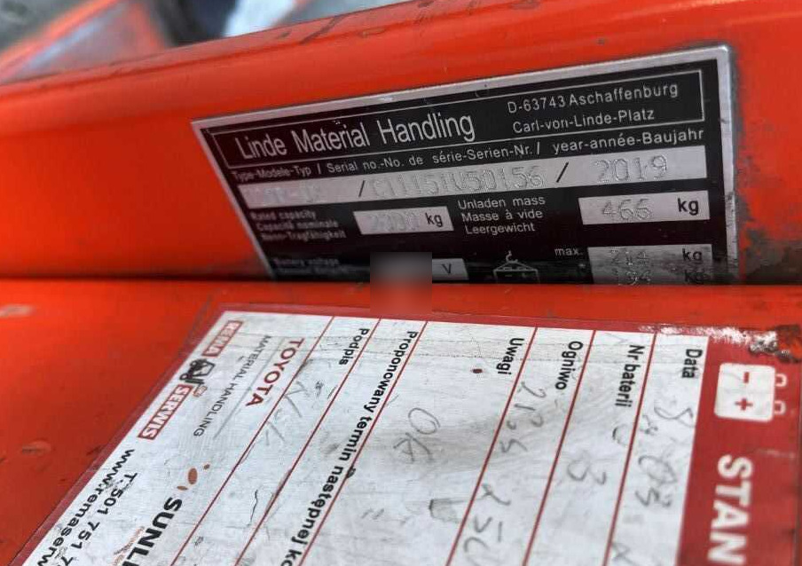 Linde T20P - Transpaleta: foto 4 Linde T20P - Transpaleta: foto 4